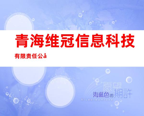 青海维冠信息科技有限责任公司